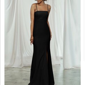 AMSALE - BLACK BRIDESMAID DRESS- NAME: BRAY- NEW- never worn, with tags-